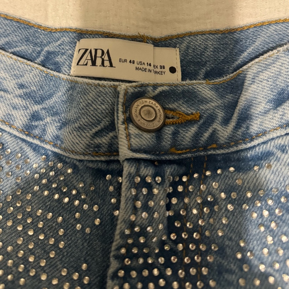 Zara Rhinestone Jeans - Picture 3 of 7